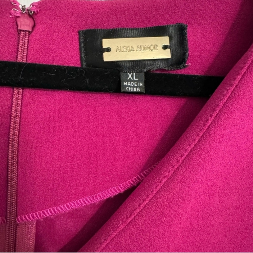 ALEXIA ADMOR Shift Dress, XL, Raspberry - Picture 13 of 14